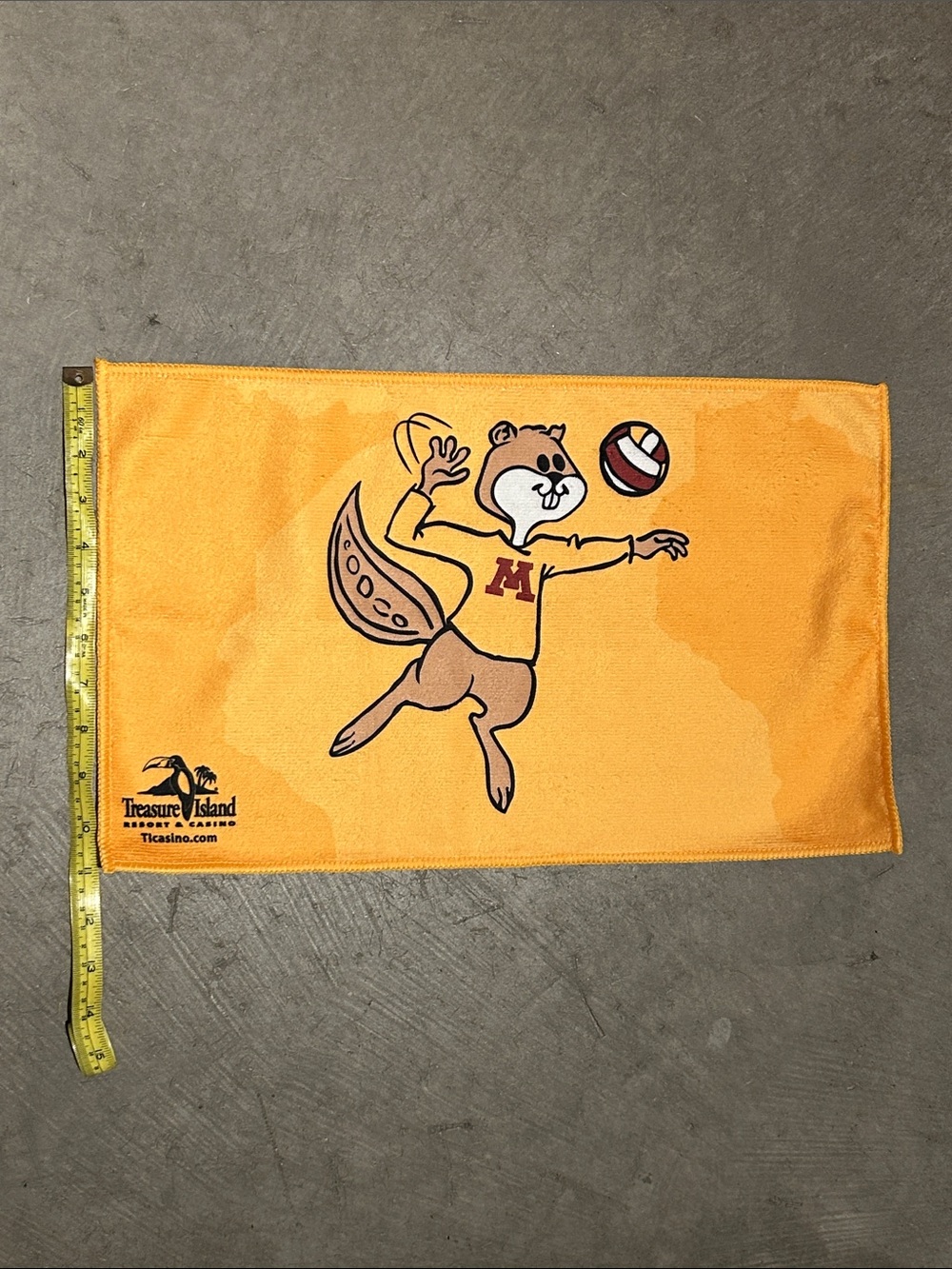 University Mascot Volleyball Microfiber Towel - Goldy